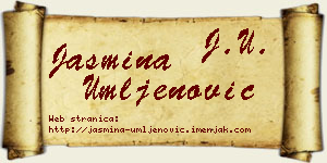 Jasmina Umljenović vizit kartica
